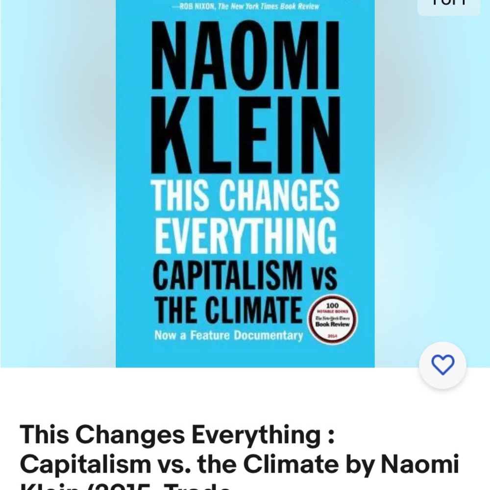 THIS CHANGES EVERYTHING CAPITALISM vs
THE CLIMATE
